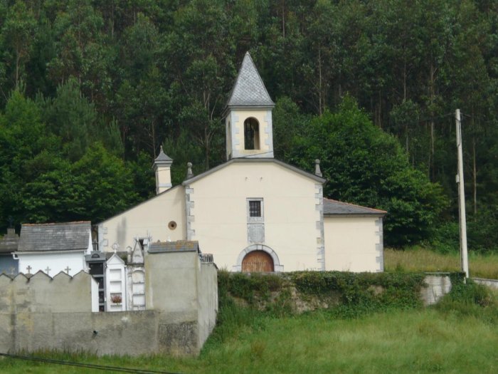 Fotografía de la Iglesia Parroquial de Santa Cecilia de Seares